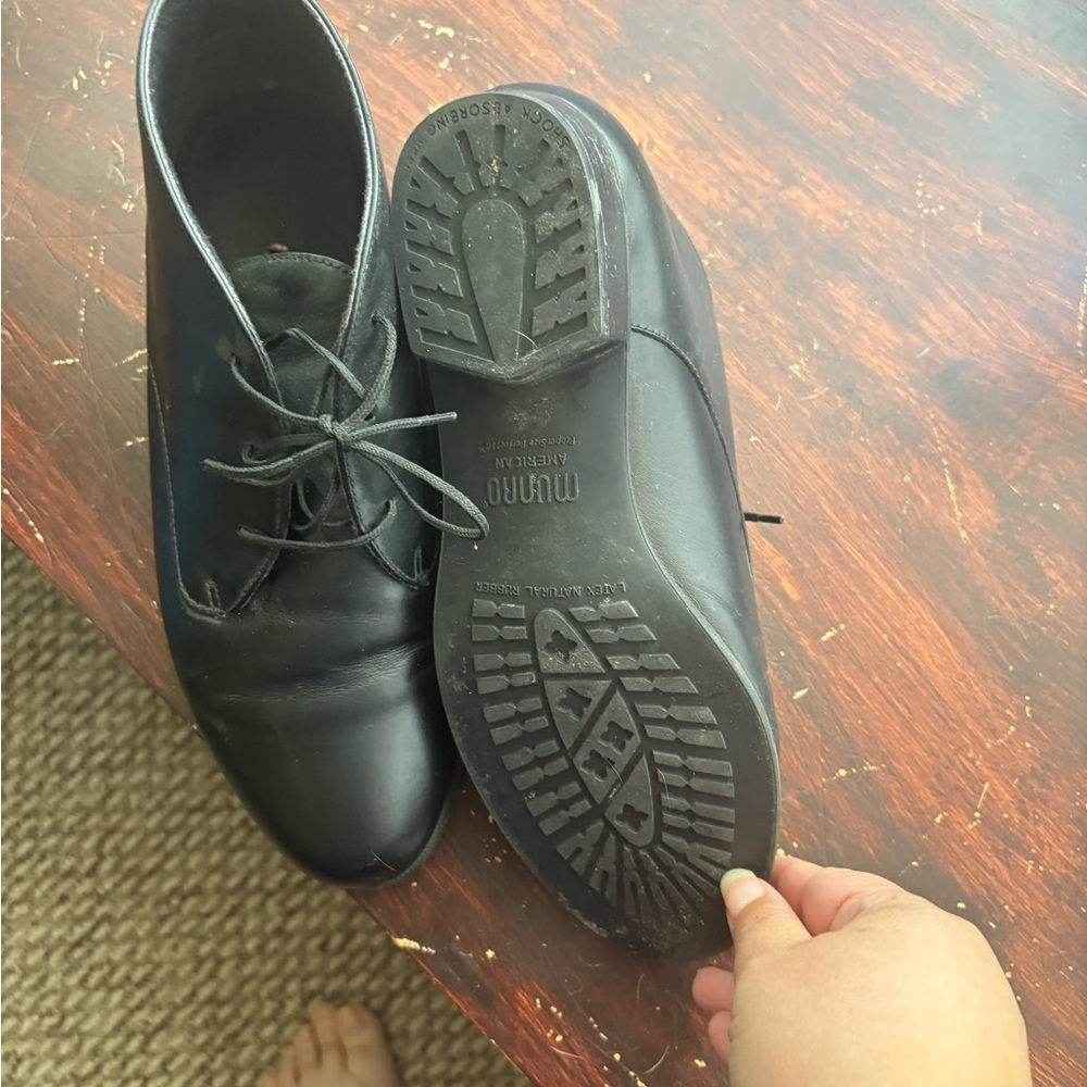 8w Black Ankle Boots Shoes by Munro